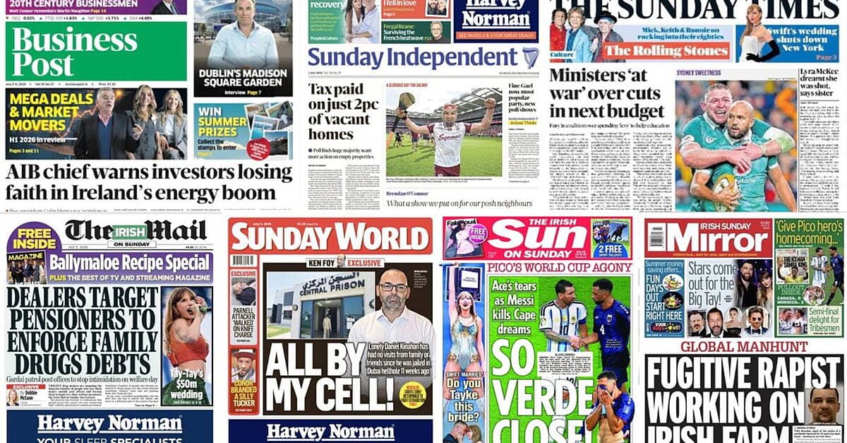 What the papers say: Sunday's front pages