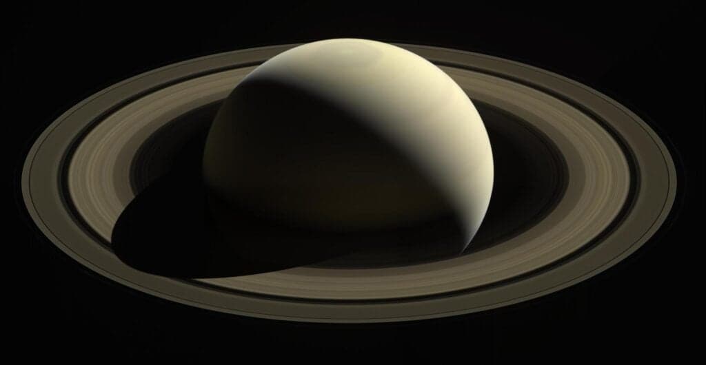 Saturn’s rings may be far younger than the planet itself — Cassini-era estimates have placed their age anywhere from about 10 million to a few hundred million years, meaning the rings we see today may